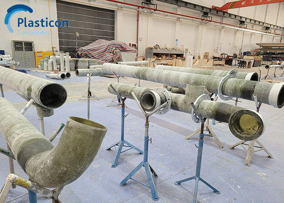 أنابيب الألياف الزجاجية DN25-DN1000 القطر الكبير للنقل المائي
