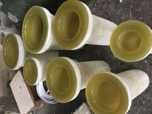 PN6-PN16 GRP فلنج أنابيب بلاستيكية مع فلنج العصا والطحن