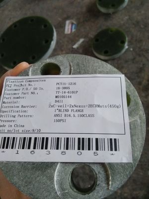 RTP-1 فلانج الألياف الزجاجية مع مواد غسيل EPDM 120 درجة حرارة التصنيف