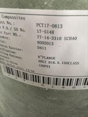 الألياف الزجاجية المُعززة البلاستيكية GRP Flange Tube Flange البلاستيكية